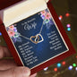 To My Wife - You Have Made My Dreams - Interlocking Hearts Necklace Gift