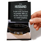 To My Husband - In Your Arms - Love You Forever Bracelet