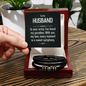 To My Husband - In Your Arms - Love You Forever Bracelet