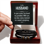To My Husband - In Your Arms - Love You Forever Bracelet