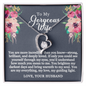 To My Gorgeous Wife - My Everything - Forever Love Necklace - Gift From Husband