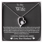 To My Wife - I'm So Lucky - Forever Love Necklace - Gift From Husband