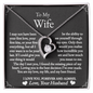 To My Wife - Best Decision - Forever Love Necklace - Gift From Husband