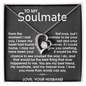 To My Soulmate Wife - Moment I Met - Forever Love Necklace - Gift From Husband