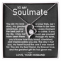 To My Soulmate Wife - Day I Met You - Forever Love Necklace - Gift From Husband