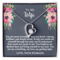 To My Wife - You Brighten - Forever Love Necklace - Gift From Husband