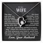 To My Wife - Falling For You - Forever Love Necklace - Gift From Husband