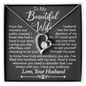 To My Beautiful Wife - Always With You - Forever Love Necklace - Gift From Husband