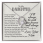 To My Daughter - Always Be Here For You - Love Necklace - From Mom