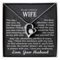 To My Lovely Wife - I Love You - Forever Love Necklace - Gift From Husband
