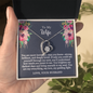 To My Wife - You Brighten - Forever Love Necklace - Gift From Husband