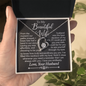 To My Beautiful Wife - Always With You - Forever Love Necklace - Gift From Husband