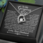 To My Gorgeous Wife - My Heart - Forever Love Necklace - Gift From Husband