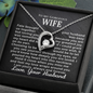 To My Gorgeous Wife - I'm Yours - Forever Love Necklace - Gift From Husband