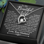 To My Beautiful Wife - Always With You - Forever Love Necklace - Gift From Husband