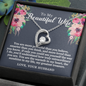 To My Beautiful Wife - You are Smarter - Forever Love Necklace - Gift From Husband