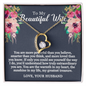 To My Beautiful Wife - You are Smarter - Forever Love Necklace - Gift From Husband