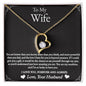 To My Wife - I'm So Lucky - Forever Love Necklace - Gift From Husband