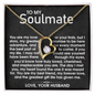 To My Soulmate Wife - Day I Met You - Forever Love Necklace - Gift From Husband