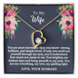 To My Wife - You Brighten - Forever Love Necklace - Gift From Husband