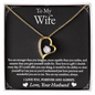 To My Wife - You Are Stronger - Forever Love Necklace - Gift From Husband