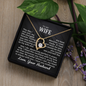 To My Wife - Falling For You - Forever Love Necklace - Gift From Husband