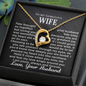To My Gorgeous Wife - I'm Yours - Forever Love Necklace - Gift From Husband