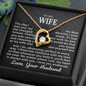 To My Wife - Falling For You - Forever Love Necklace - Gift From Husband