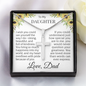 To My Daughter - You are Loved More - Artisan Cross Necklace - From Dad