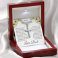 To My Daughter - You are Loved More - Artisan Cross Necklace - From Dad