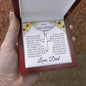 To My Daughter - You are Loved More - Artisan Cross Necklace - From Dad