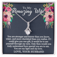 To My Amazing Wife - You Are Stronger - Alluring Beauty Necklace - Gift From Husband